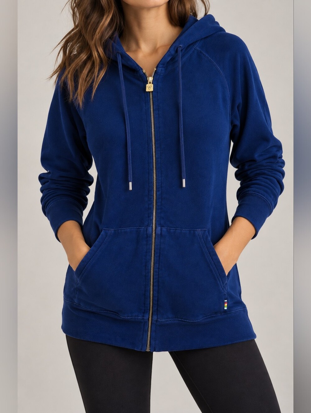 TNA by Aritzia Sportwear Blue Zip-Up Hoodie – Size Medium